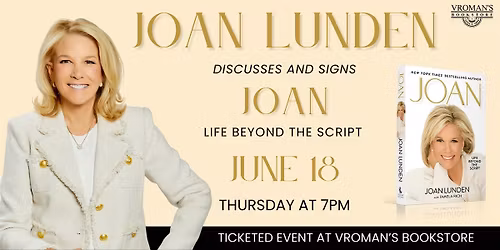 Joan Lunden discusses & signs Joan: Life Beyond the Script