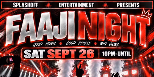 FAAJI NIGHT Afrobeats Party
