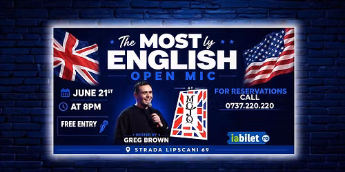 The MOSTly English Open Mic June 21st