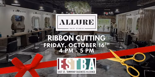 Allure Hair Studio Ribbon Cutting