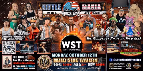 Pahrump, NV - Little Mania Mini Wrestling @ Wild Side Tavern