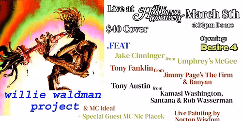 Willie Waldman Project Feat Jake Cinninger (of Umphrey\u2019s McGee) live at The Holding Company