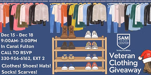 Veteran Christmas Shoe and Clothing Giveaway!