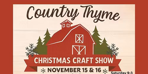 Country Thyme Annual Craft Show