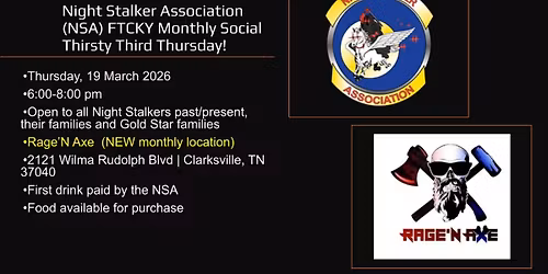 NSA Thirsty Third Thursday FTCKY