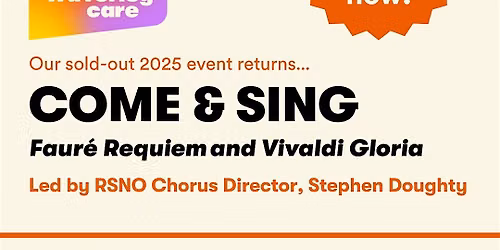 Come & Sing: Faur\u00e9 Requiem\u202fand Vivaldi Gloria