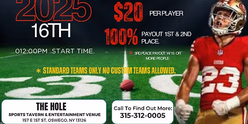 Madden 2025 Tournament @The Hole Sports Tavern and entertainment venue 