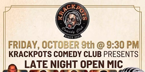 *** FREE *** LATE NIGHT SATURDAY OPEN MIC