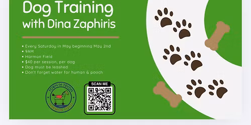 Dog Training at Harmon Field (5\/2, 9, 16, 23 & 30)