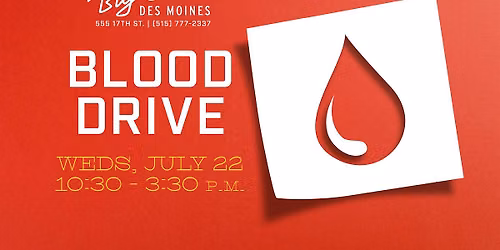 Blood Drive with the American Red Cross | Big Grove Des Moines