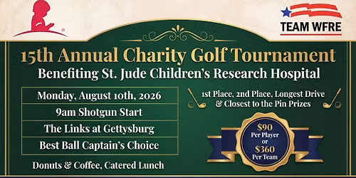15th Annual Charity Golf Tournament for St. Jude