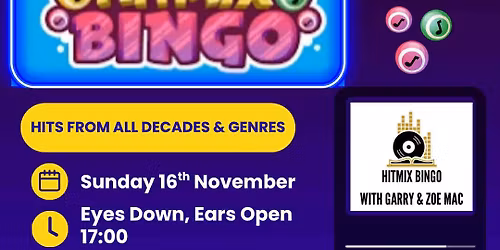 Hitmix Bingo with Garry & Zoe Anne Mac