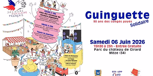 Guinguette Solidaire des 90 ans des cong\u00e9s pay\u00e9s \u00e0 M\u00e8ze