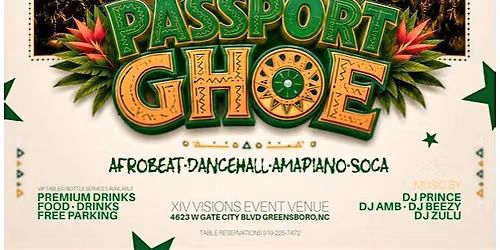 PASSPORT GHOE- AFRO-CARIBBEAN PARTY