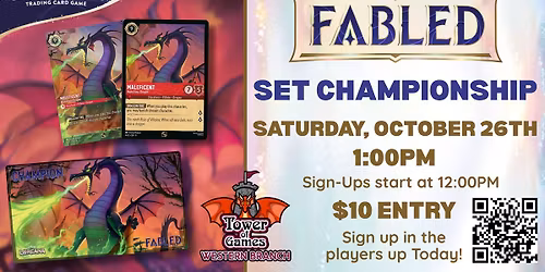 Fabled Set Championship at Tower of Games Western Branch