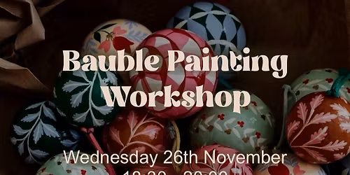 Bauble Painting Workshop