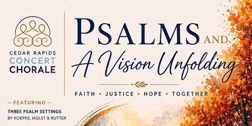 Psalms and a Vision Unfolding, Generously Sponsored by UFG Insurance