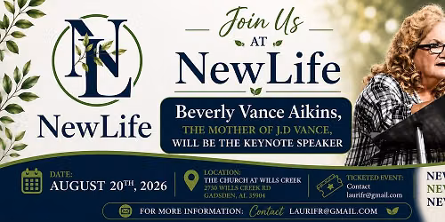 NewLife Treatment Inaugural fundraiser (ticketed event)