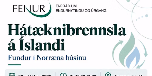 H\u00e1t\u00e6knibrennsla - Fundur \u00ed Norr\u00e6na h\u00fasinu