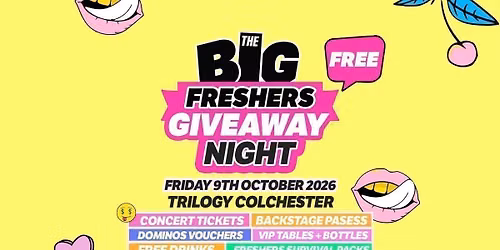 THE BIG FRESHERS GIVEAWAY NIGHT - ESSEX FRESHERS 2026
