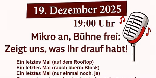 Karaoke in der Zitterbacke