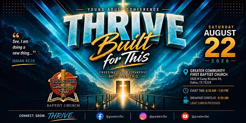 THRIVE: Crossing Over to Purpose; Built for This (Conference)