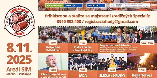 Zab\u00edja\u010dkov\u00e9 hody - Are\u00e1l SIM \/ 8.11.2025 od 10:00