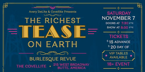 Avery DeLite: Burlesque at The Covellite!