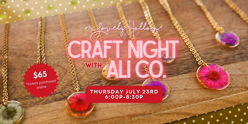 Floral Resin Craft Night on The Farm
