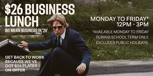 $26 Business Lunches at Pavilion