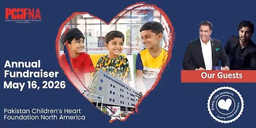 Annual Fundraiser 2026 for PCHFNA - Waqar Younis & Ahad Raza Mir