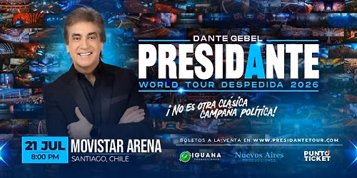DANTE GEBEL EN CHILE | WORLD TOUR DESPEDIDA 2026