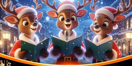 Christmas Carols outside New Eltham Library