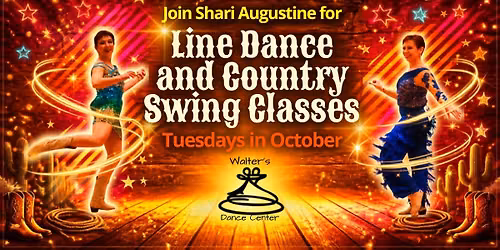 Line Dance & Country Swing Classes with Shari in October!