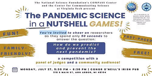 Pandemic Science in a Nutshell Games