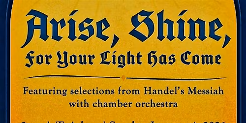 Arise Shine BCC January 2026 Epiphany Concert