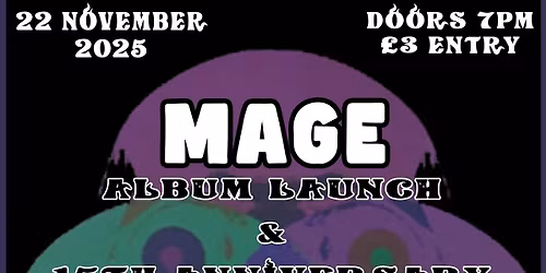 The 5th Ben Aucott Tribute Charity Show + Mage album launch and 15th anniversary