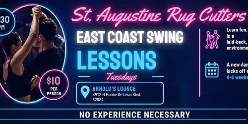 St Augustine Rug Cutters presents East Coast Swing Lessons