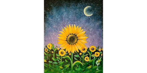 Galactic Sunflower Power - Paint and Sip in San Antonio | Classpop!\u2122