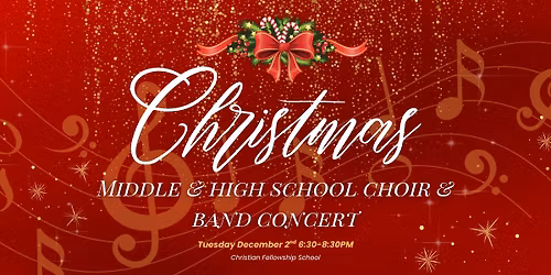 Middle & High School Christmas Concert