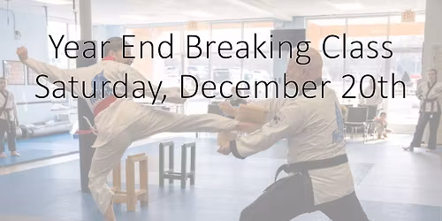 Year End Breaking Class