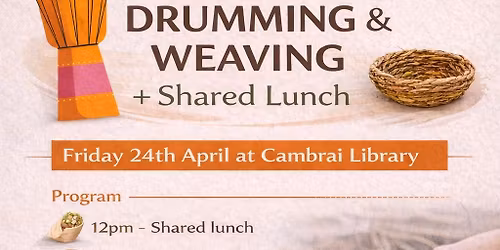 Come & Try- Drumming & Weaving @ the library