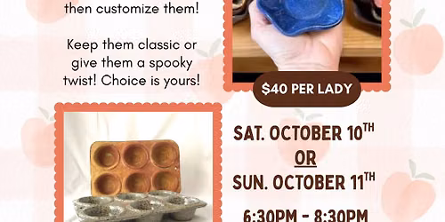 Ladies Night! - Sculpt a Muffin Tray or Cups (Set of 6)