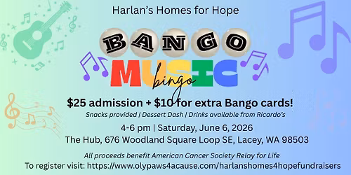 Relay for Life BANGO Music Bingo Fundraiser