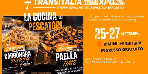 Carbonara Party & Paella Time a Transitalia Expo