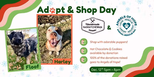 \ud83d\udc15 Adopt & Shop at Handmade Sask with Angels of Hope Rescue!