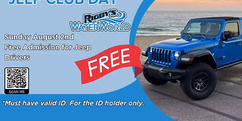 Free Entry: Jeep Club Day at Rigby's Water World