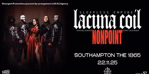 Lacuna Coil + NONPOINT live at The 1865!