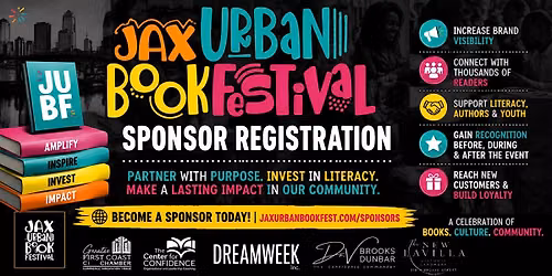 JAX Urban Book Festival 2027 - Sponsor\/Exhibitor Registration