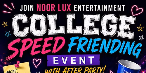 College Speed Friending Event